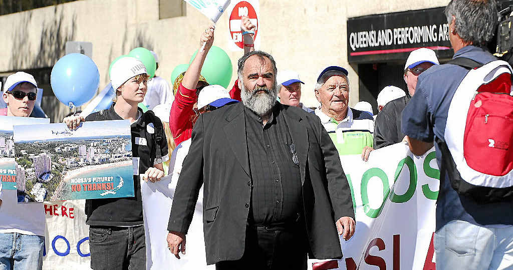 RAGE MAINTAINED: Anti Amalgamation rally in Brisbane. as Noosa Mayor Bob Abbot leads off the rally at South bank. RAGE MAINTAINED: Anti Amalgamation rally in Brisbane. as Noosa Mayor Bob Abbot leads off the rally at South bank.